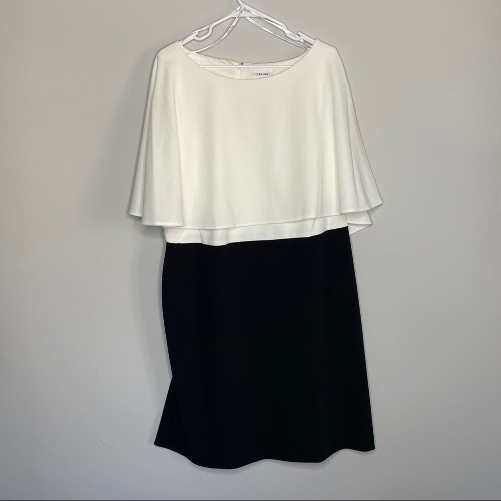 [Calvin Klein] Black & White Dress